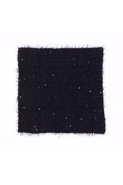 Oasap Sequin Detail Fuzzy Mini Skirt