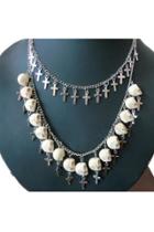 Oasap Chic Necklace With Two Separate Chains