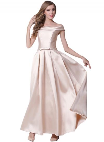 Oasap Women's Elegant Off Shoulder Evening Party Bridesmaid Dress