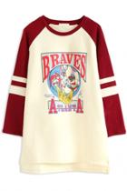 Oasap Braves Atlanta High-low Long Sweatshirt