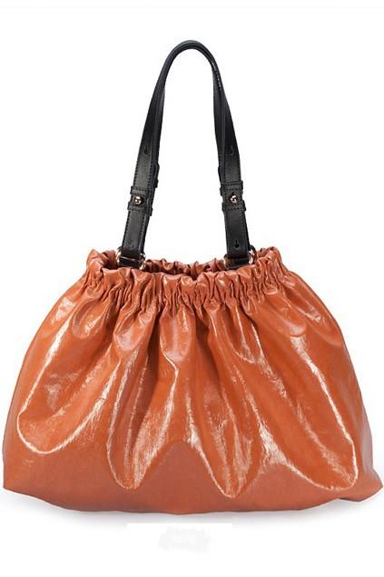 Oasap Casual Simple Ruffled Shoulder Bag