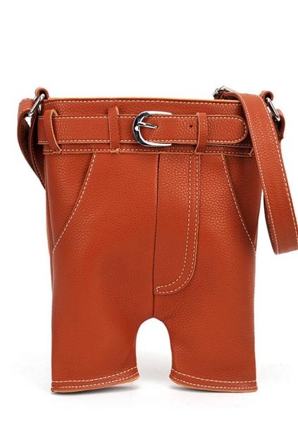 Oasap Shorts-shaped Zipped Shoulder Bag