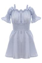 Oasap Lovely Cutout Shoulder Mini Dress