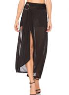 Oasap Fashion Sheer Maxi Skirt With Shorts