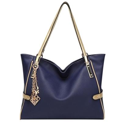 Oasap Pu Leather Square Tote Shoulder Bag