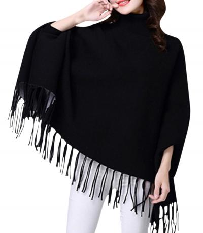 Oasap Women's Solid Color Batwing Sleeve Tasseled Pullover Sweater