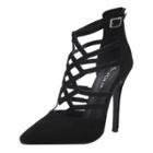 Oasap Solid Color Hollow Out Buckle Strap Pumps
