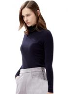 Oasap Women's Solid Color High Neck Knit Pullover Sweater