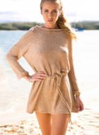 Oasap Pullover Long Sleeve Solid Mini Dresses