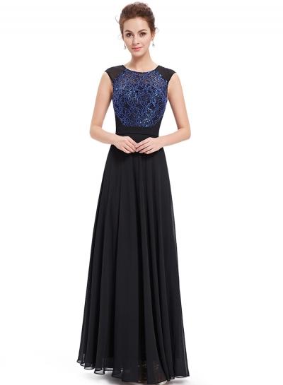 Oasap Women's Color Block Floral Lace Paneled Slim Fit Dress