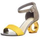 Oasap Open Toe Ankle Strap Strange Heels Sandals