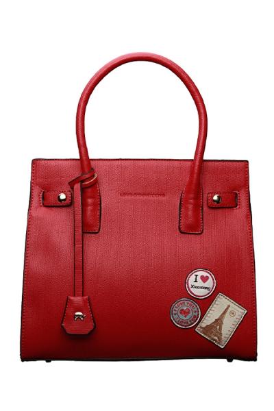 Oasap Utility Appliqued Bag