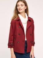 Oasap Women's Double Breasted Solid Color Trench Coat