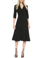 Oasap Women's Fashion Stand Collar Fit Flare Pleated Dress