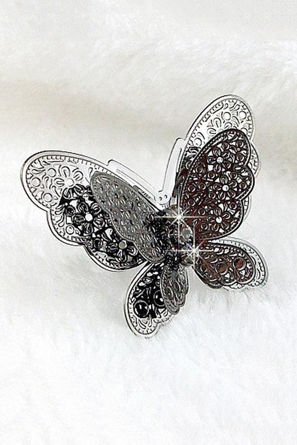 Oasap Oversized Butterfly Ring