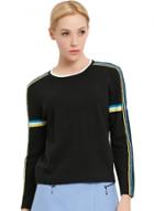 Oasap Women's Color Block Striped Pullover Knit Sweater