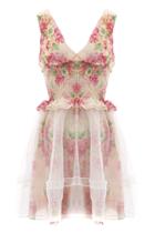 Oasap Sweet Floral Mini A-line Dress