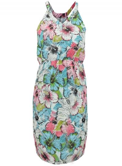 Oasap Women's Chic Floral Print Spaghetti Strap Dress
