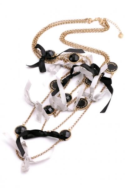 Oasap Bowknot Multi-strand Layered Necklace