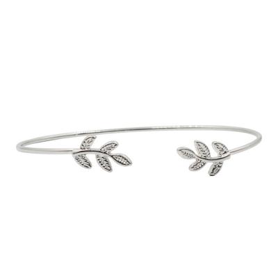 Oasap Fashion Open Cuff Leaf Bracelet