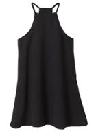 Oasap Women's Fashion Halter Neck Sleeveless A-line Mini Dress