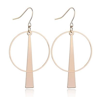 Oasap Novelty Alloy Circle Round Earrings