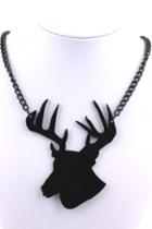 Oasap Elk Pendant Necklace