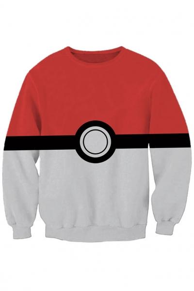 Oasap Two-tone Color Block Sweatshirt