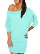 Oasap One Shoulder Fashion Solid Color Bodycon Dress
