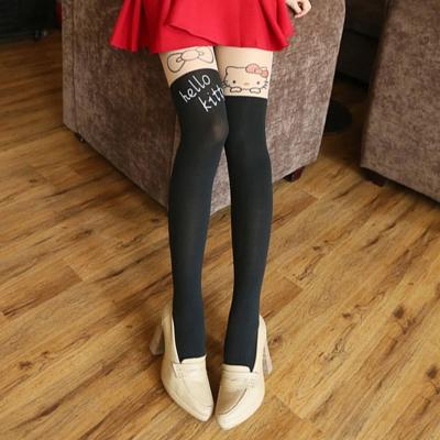Oasap Fashion Hello Kitty Graphic Skinny Fit Leggings