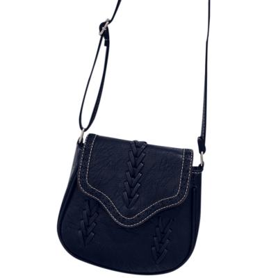 Oasap Pu Mini Cross Weave Shoulder Flap Bag