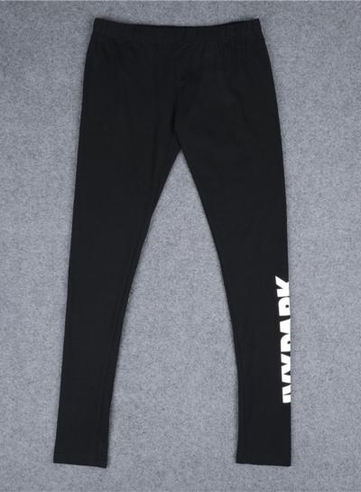 Oasap Fashion Letter Printed Elastic Waist Skinny Yoga Sports Leggings