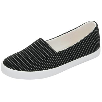 Oasap Women's Color Block Striped Print Flat Slip-ons
