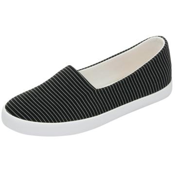 Oasap Women's Color Block Striped Print Flat Slip-ons