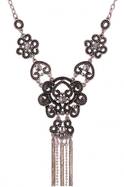 Oasap Vintage Antique Hollow Out Necklace