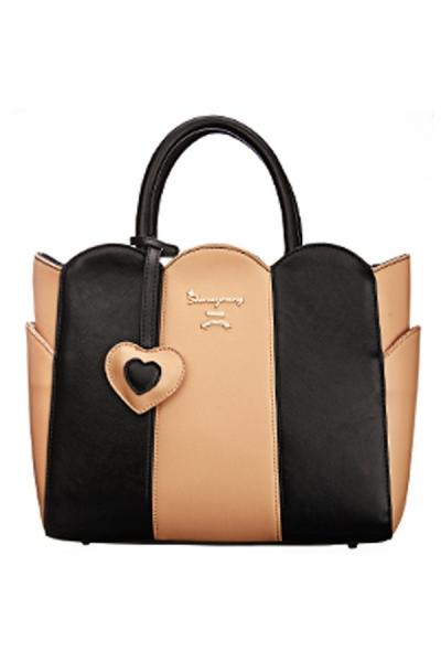 Oasap Street-femme Contrast Paneled Bag