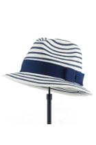 Oasap Stripe Print Bowler Hat