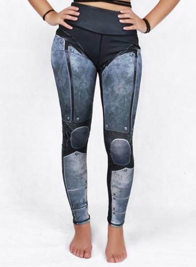 Oasap 3d Printed Skinny Fit Sports Leggings