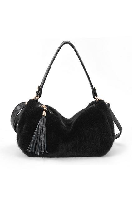 Oasap Tassel Style Dumpling Shaped Shoulder Bag