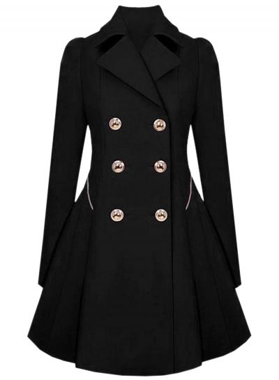 Oasap Women Long Sleeves Attractive Double-breasted Trench Coat