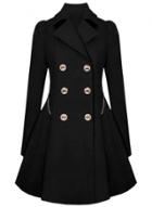 Oasap Women Long Sleeves Attractive Double-breasted Trench Coat
