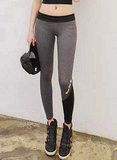 Oasap Women's Stretchy Skinny Color Block Running Leggings