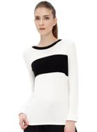 Oasap Women's Casual Color Block Long Sleeve Knit Pullover Sweater