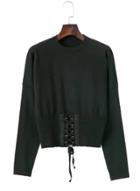 Oasap Round Neck Batwing Sleeve Sweater