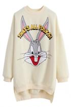 Oasap Cute Bunny Pattern Long Sweatshirt