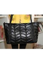 Oasap Geometric Print Shoulder Bag With Chain Strap