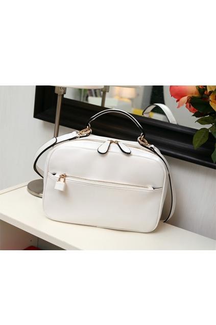 Oasap Trimmed Edge Cuboid Shoulder Bag