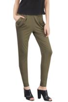 Oasap Women Casual Loose Fit Ruched Long Harem Pants