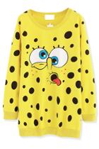 Oasap Yellow Prank Spongebob Sweatshirt
