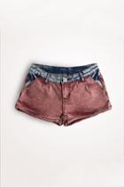 Oasap Low Waist Washed Hot Shorts